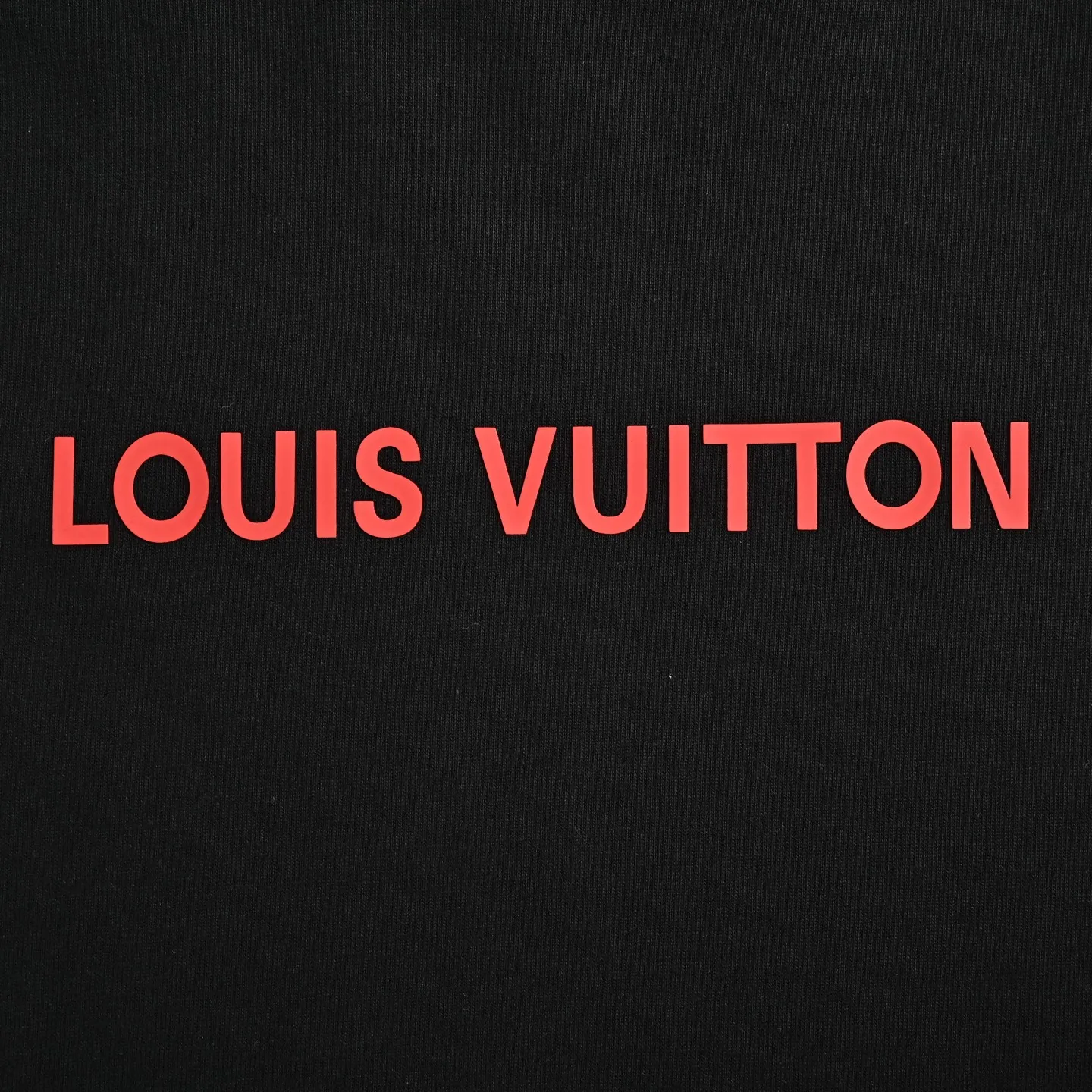Louis Vuitton/Louis Vuitton short sleeves with red letter slogan printed on the chest